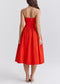 Elizabeth strapless midi dress