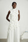 Laila flower white maxi dress