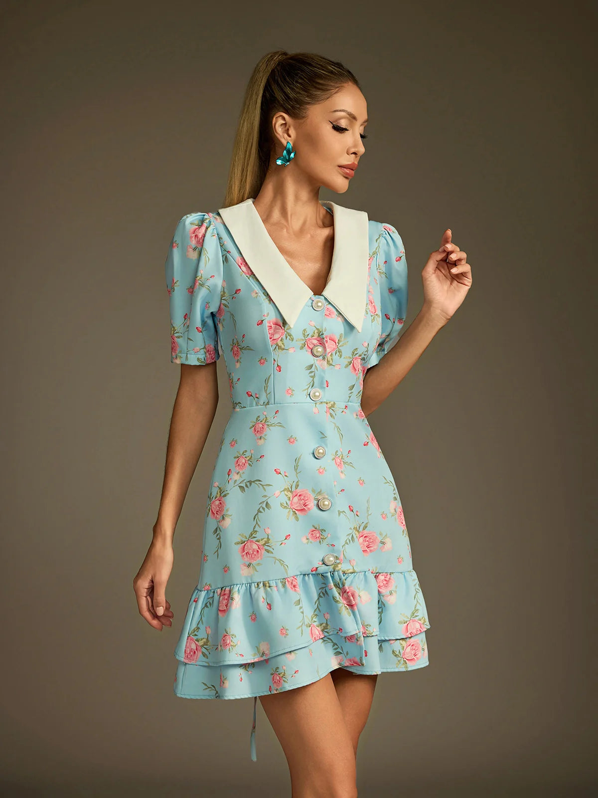 Rosemary Garden Collar Dress