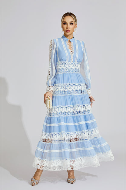Celeste Lace Panel Maxi Dress