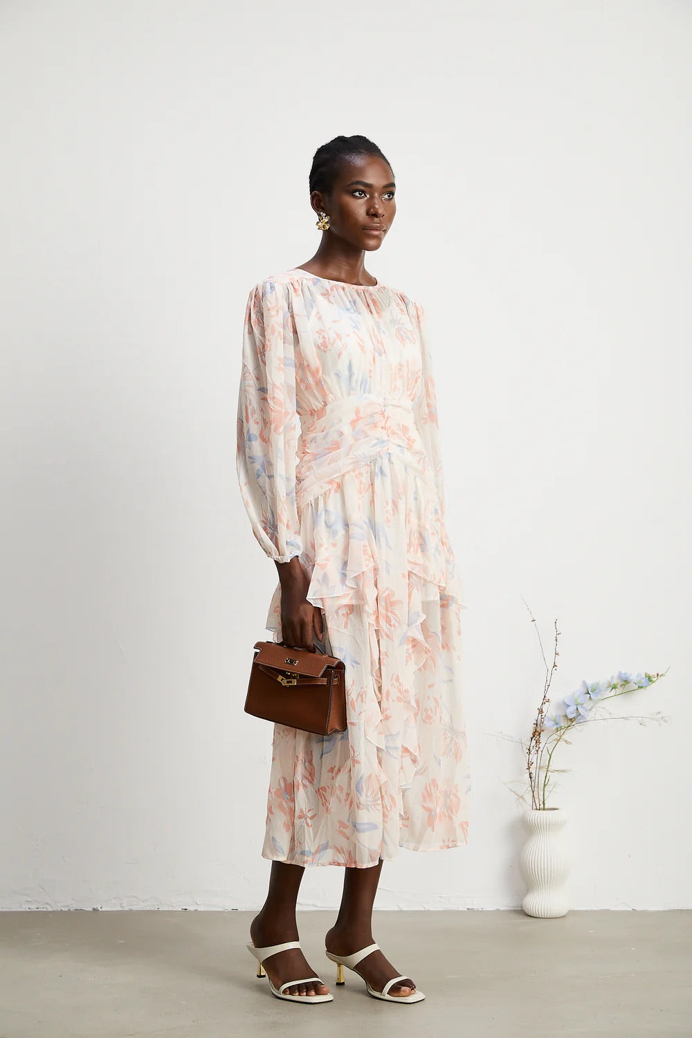 Ilana floral midi dress