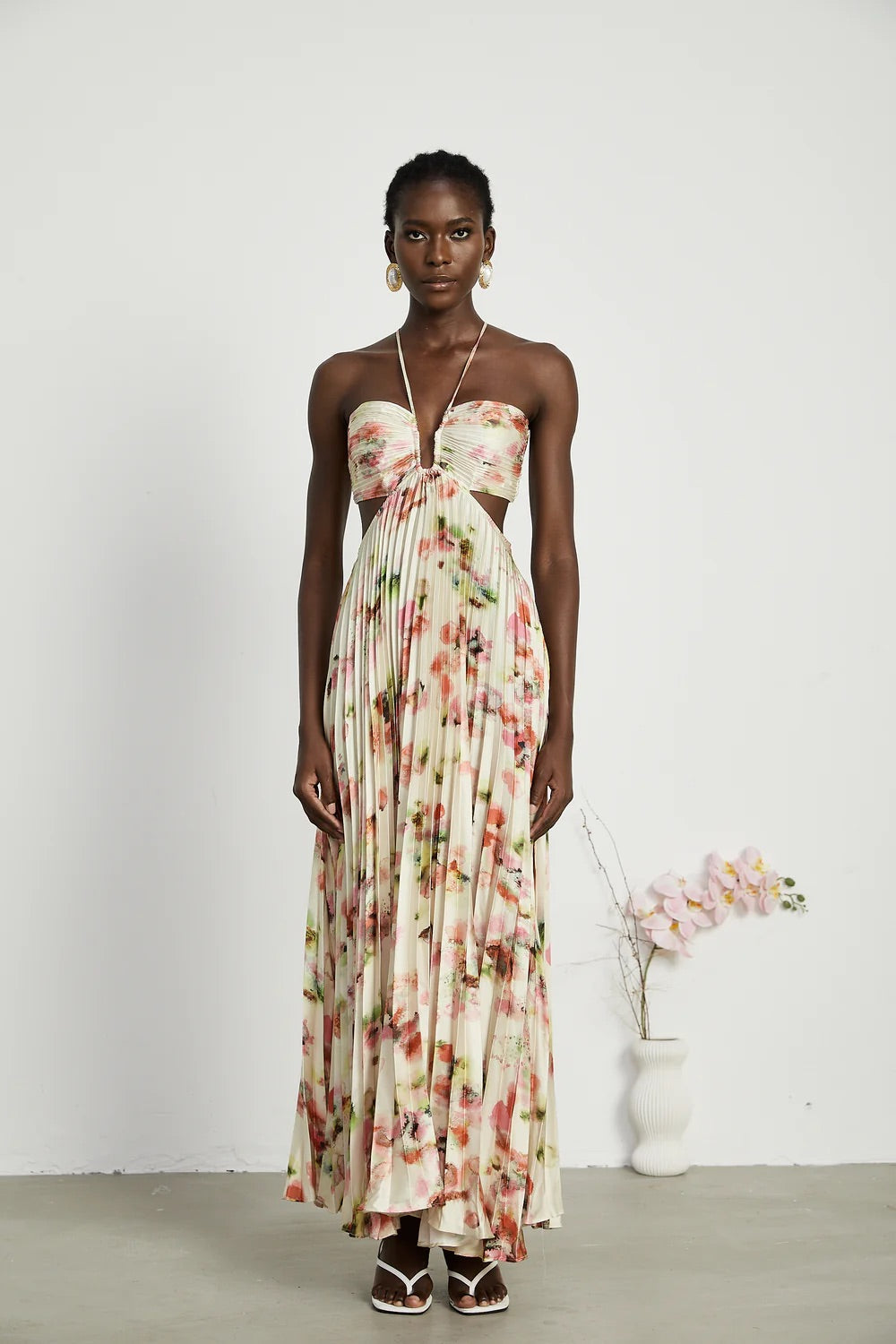 Adriana floral maxi dress