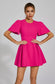 Nico flare mini pink dress