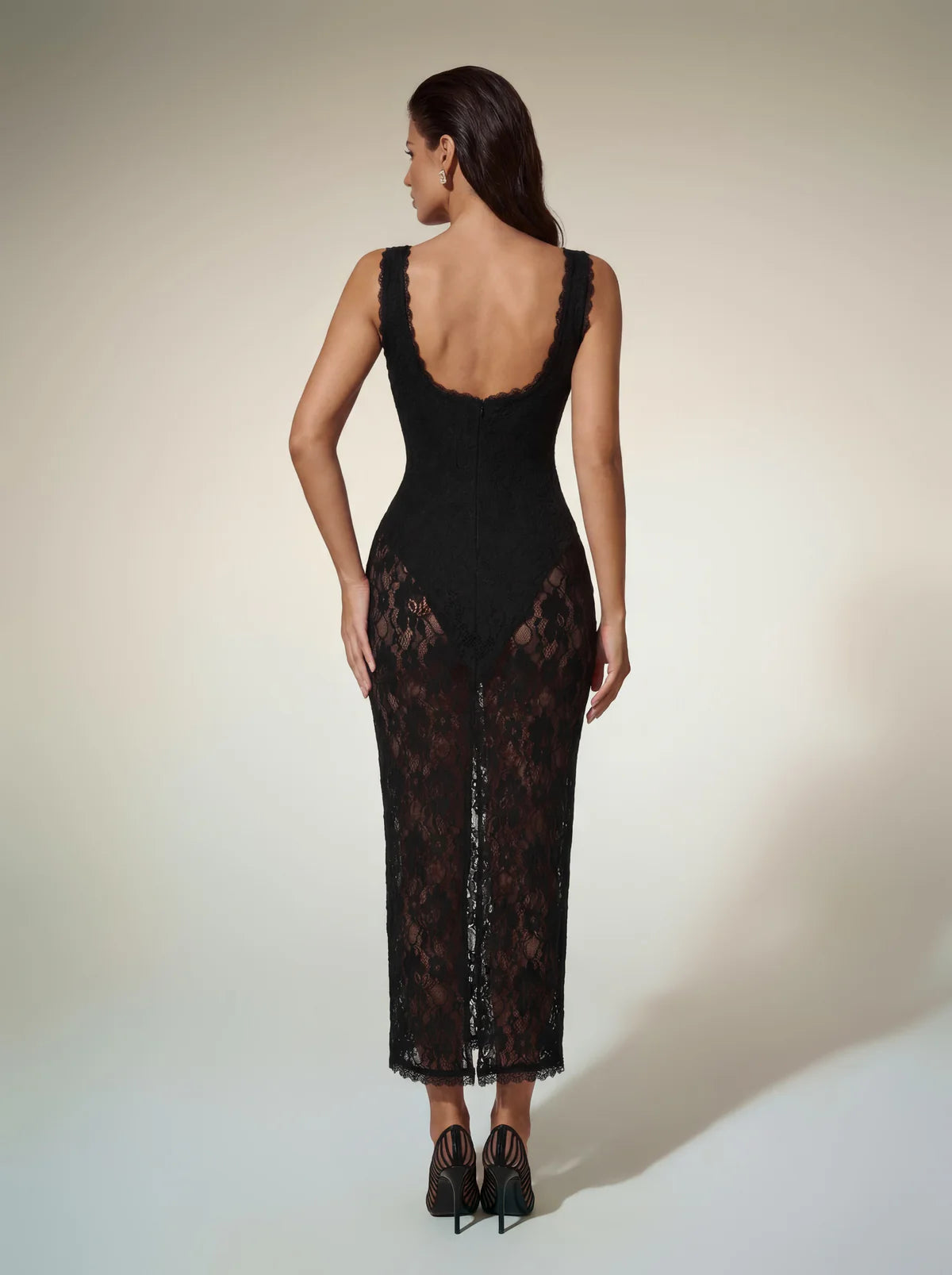 Aveline Lace Column Dress