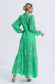 Juliette green maxi dress