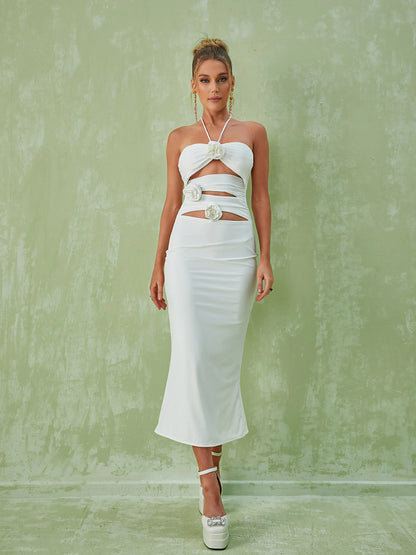 Fleur Cut-Out Midi Dress
