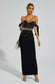 Antony pearls black maxi dress