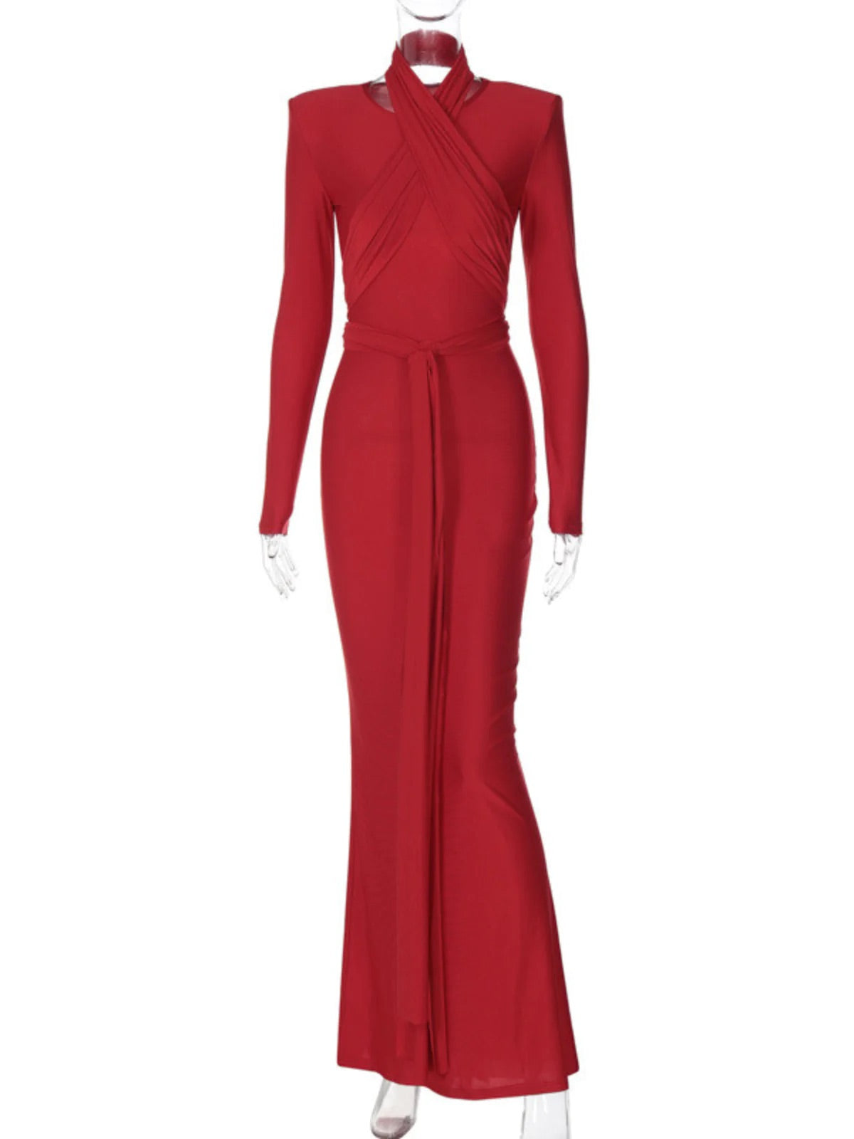 Sia red maxi dress