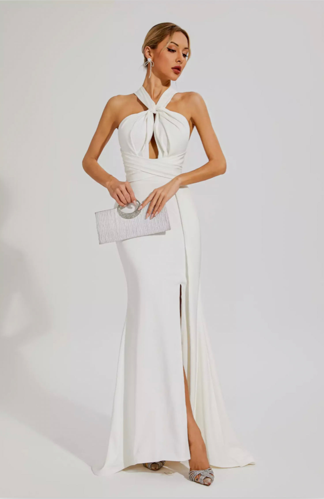 Alexia White maxi dress