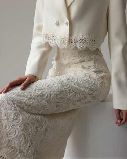 Élodie Lace Skirt Set
