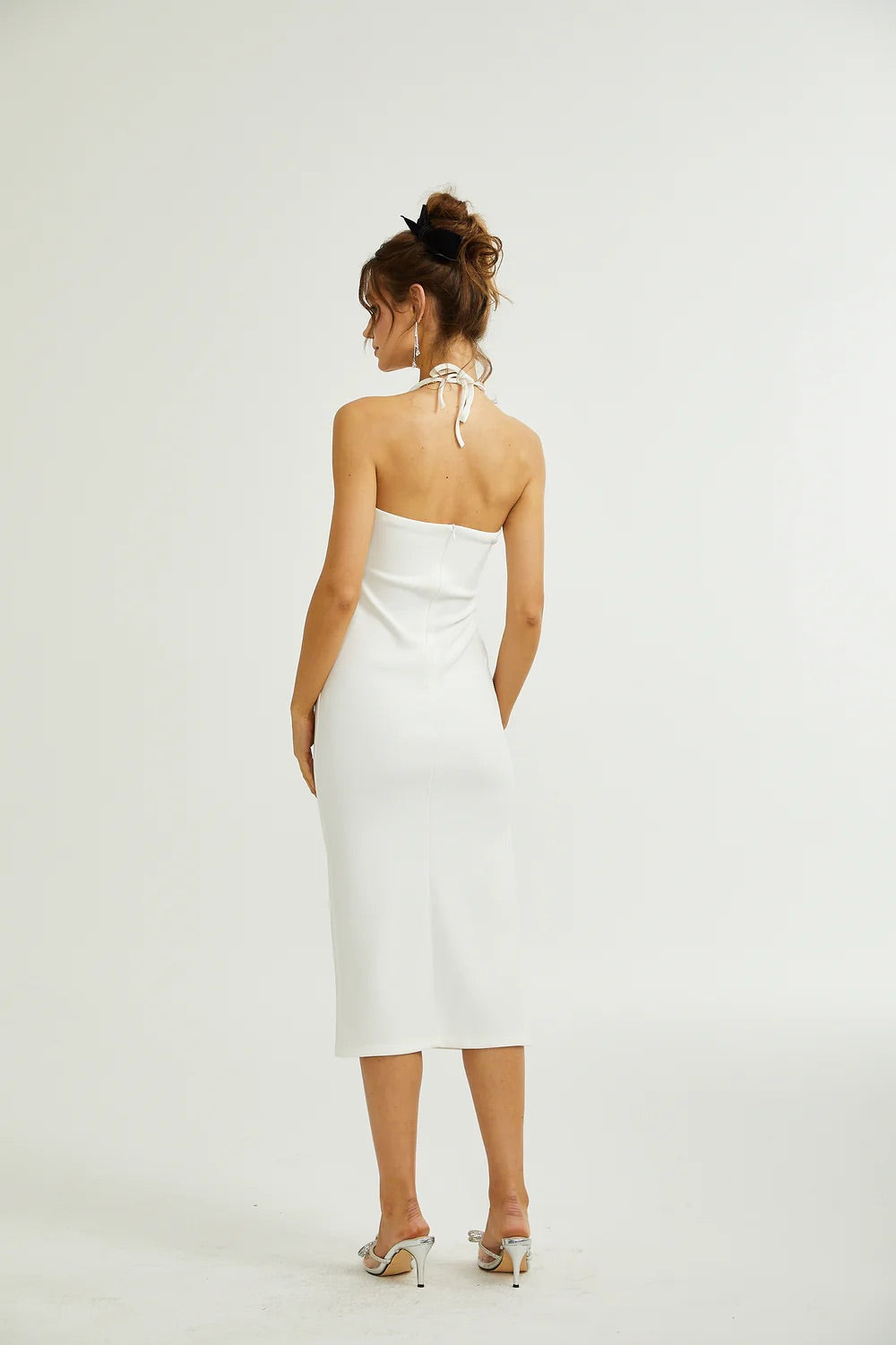 Maria backless midi dress