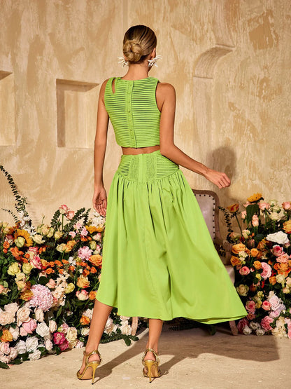 Amalfi Pleated Two-Piece Set
