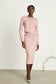 Prisca pink knit top/skirt set