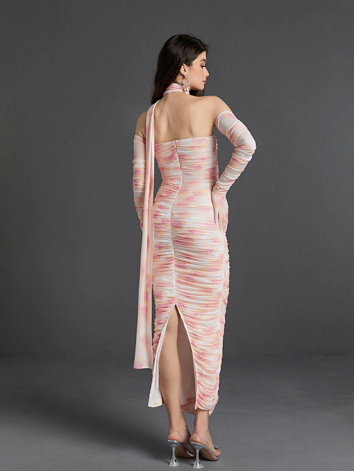 April ruched maxi dress (8055980294382)