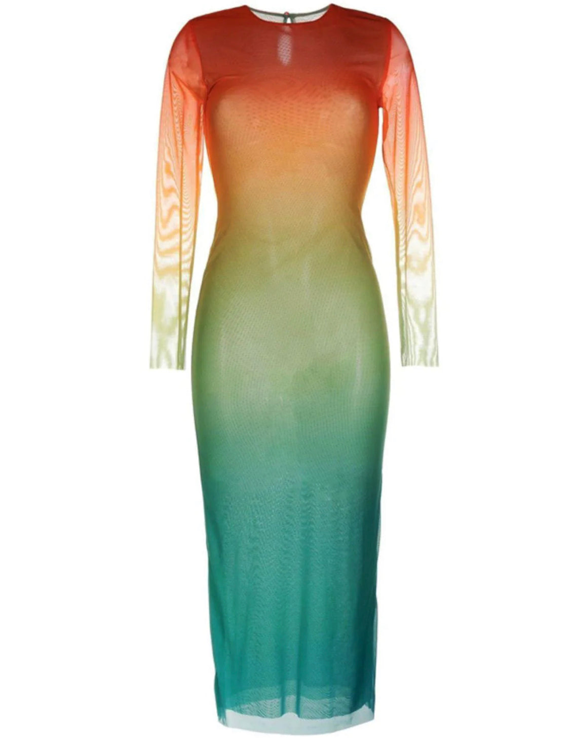 Maya mesh midi dress (8056967758062)