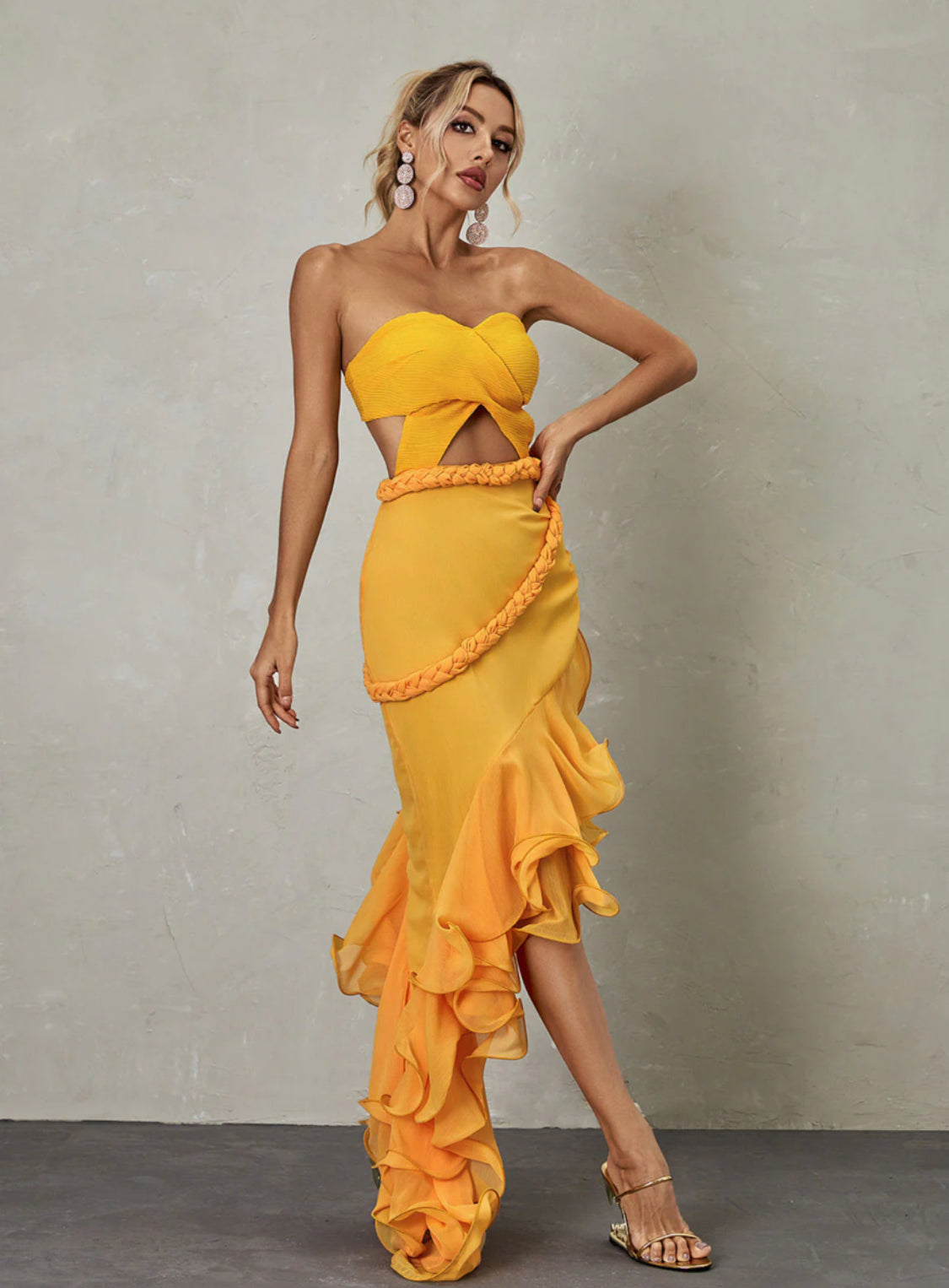 Savana cutout maxi dress (8075584831726)