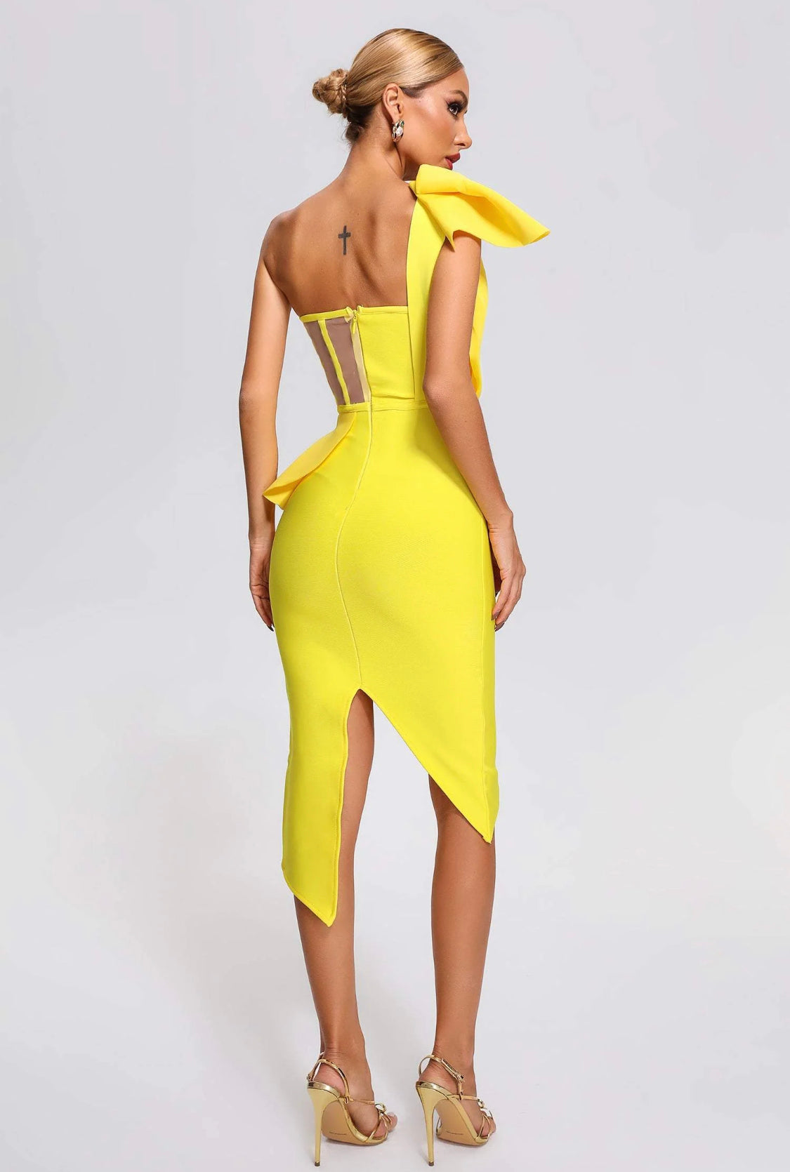 Nelly bandage midi dress (8104645066990)