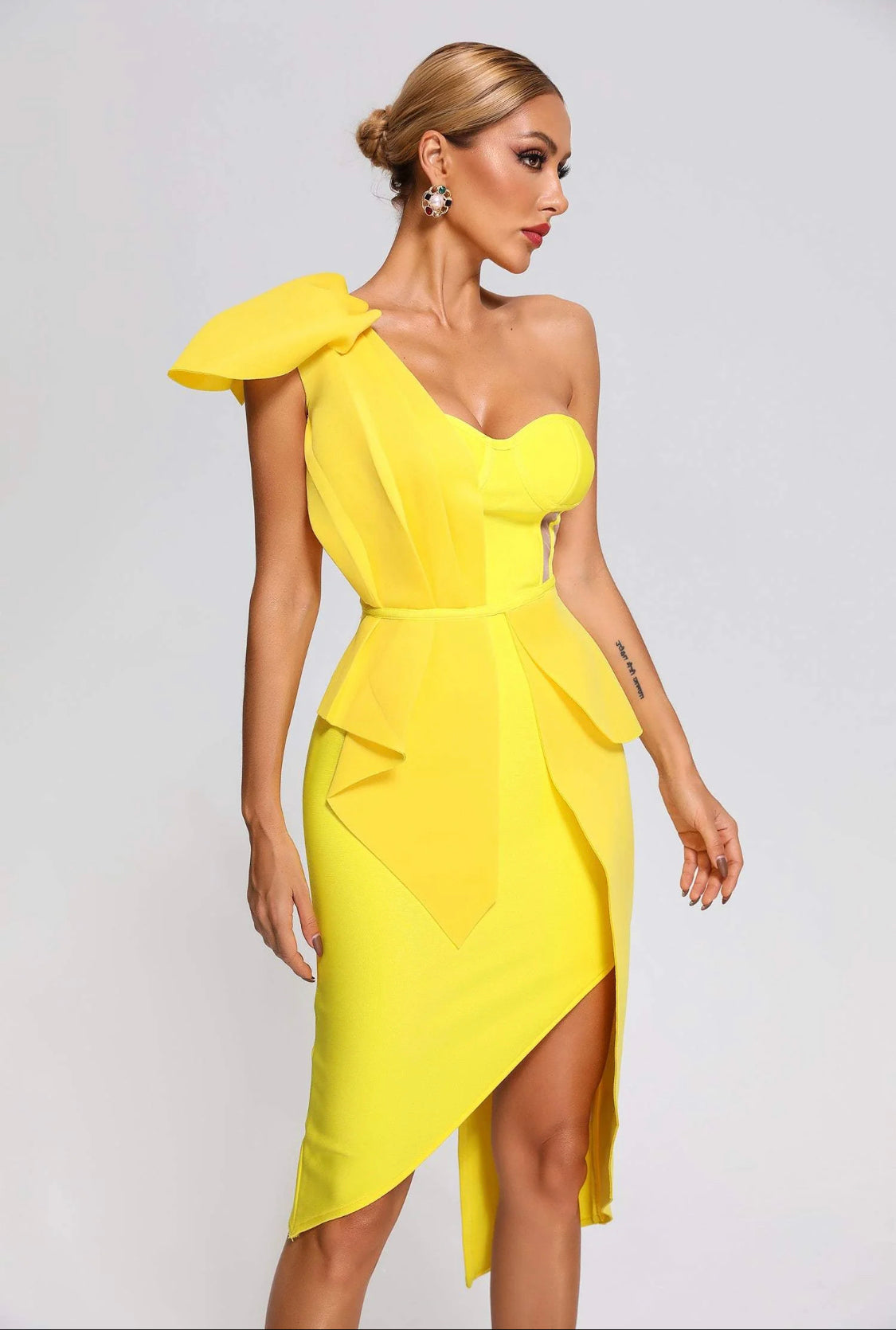 Nelly bandage midi dress (8104645066990)