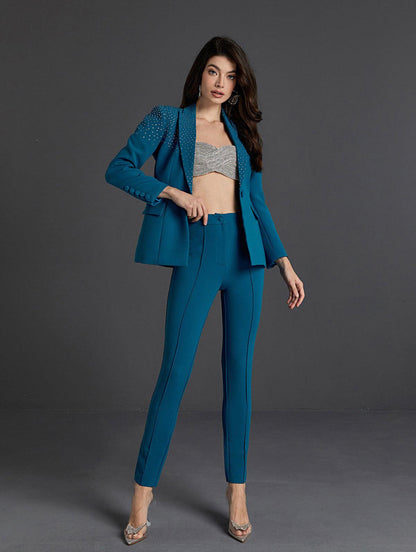 Blue blazer set (8065494581486)