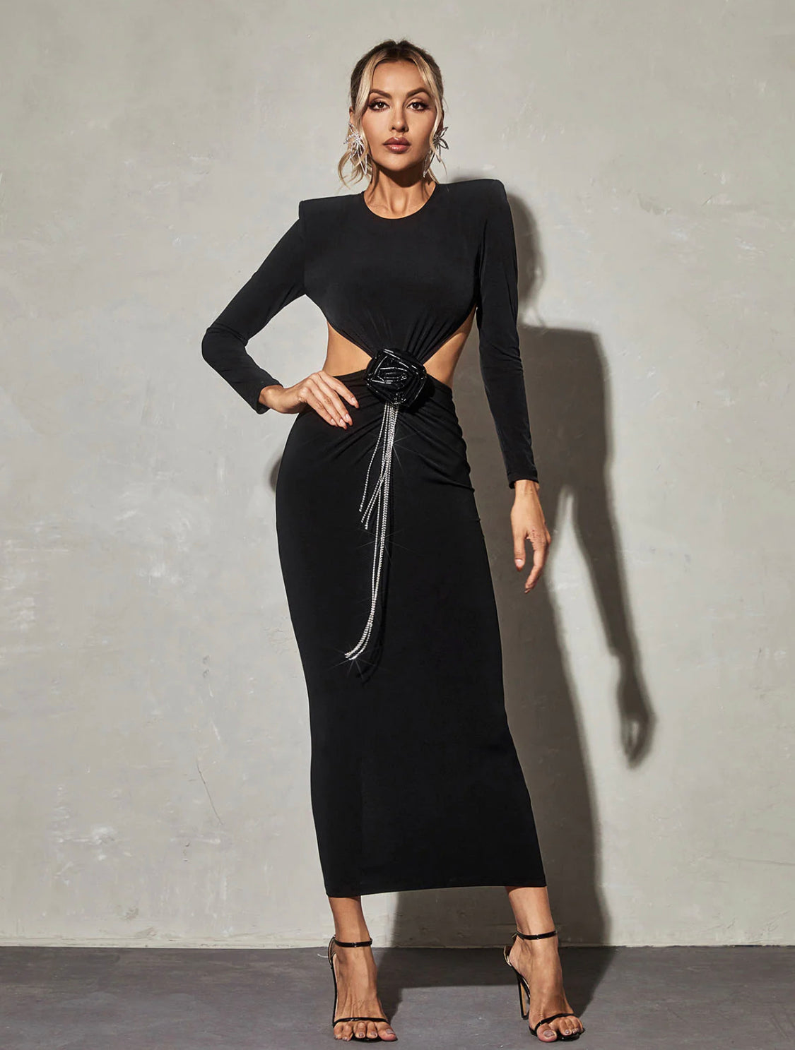 Bennie cutout maxi dress (8075613700334)