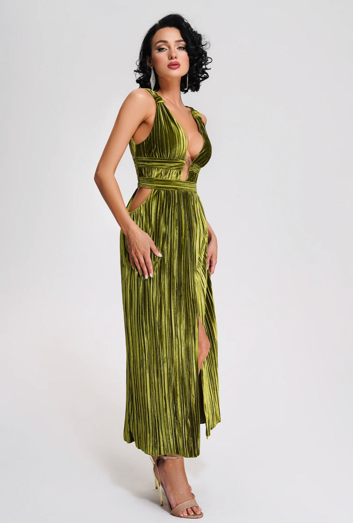 Belle velvet maxi dress (8104643592430)