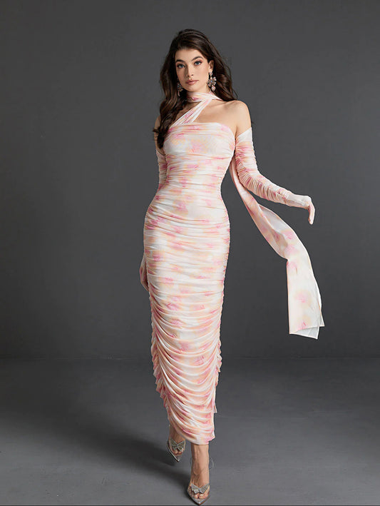 April ruched maxi dress (8055980294382)