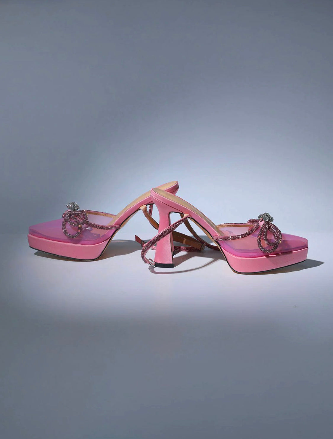 Bow crystal heels (8071665909998)