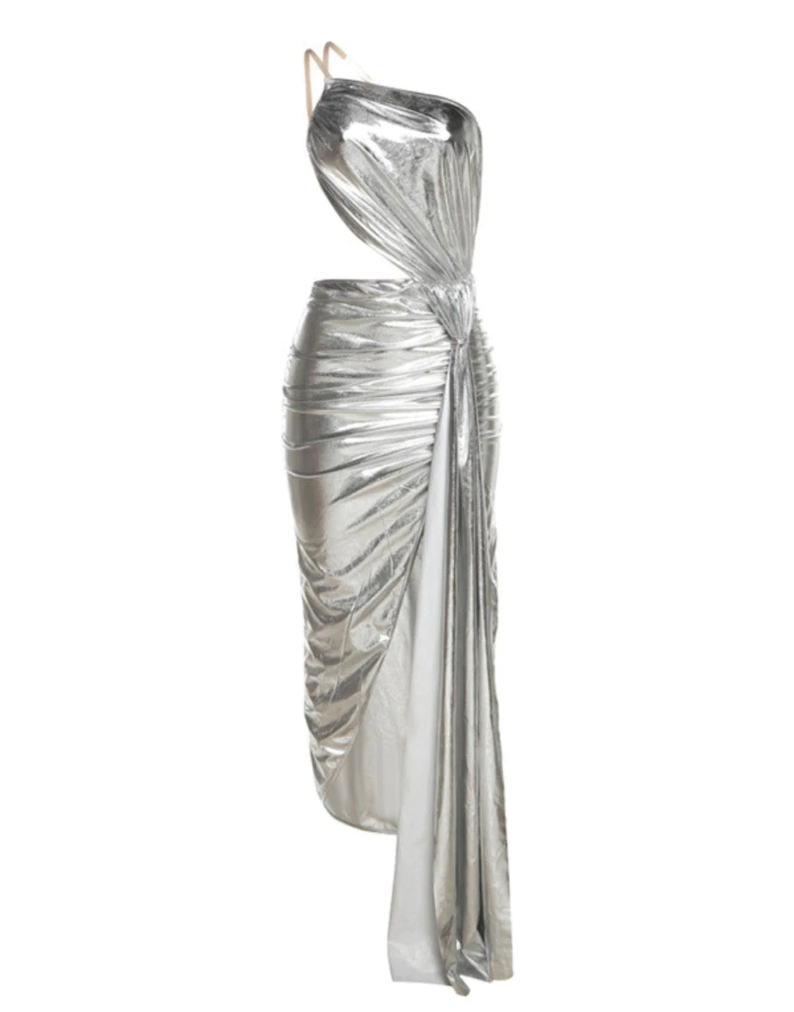 Briana metallic midi dress (8057732825326)