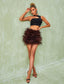 Jesse feather mini skirt (8059972452590)