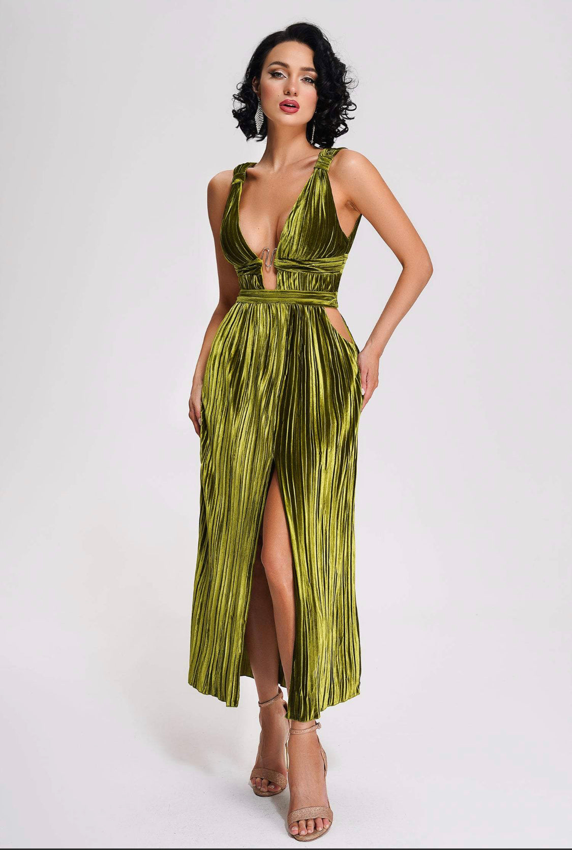 Belle velvet maxi dress (8104643592430)