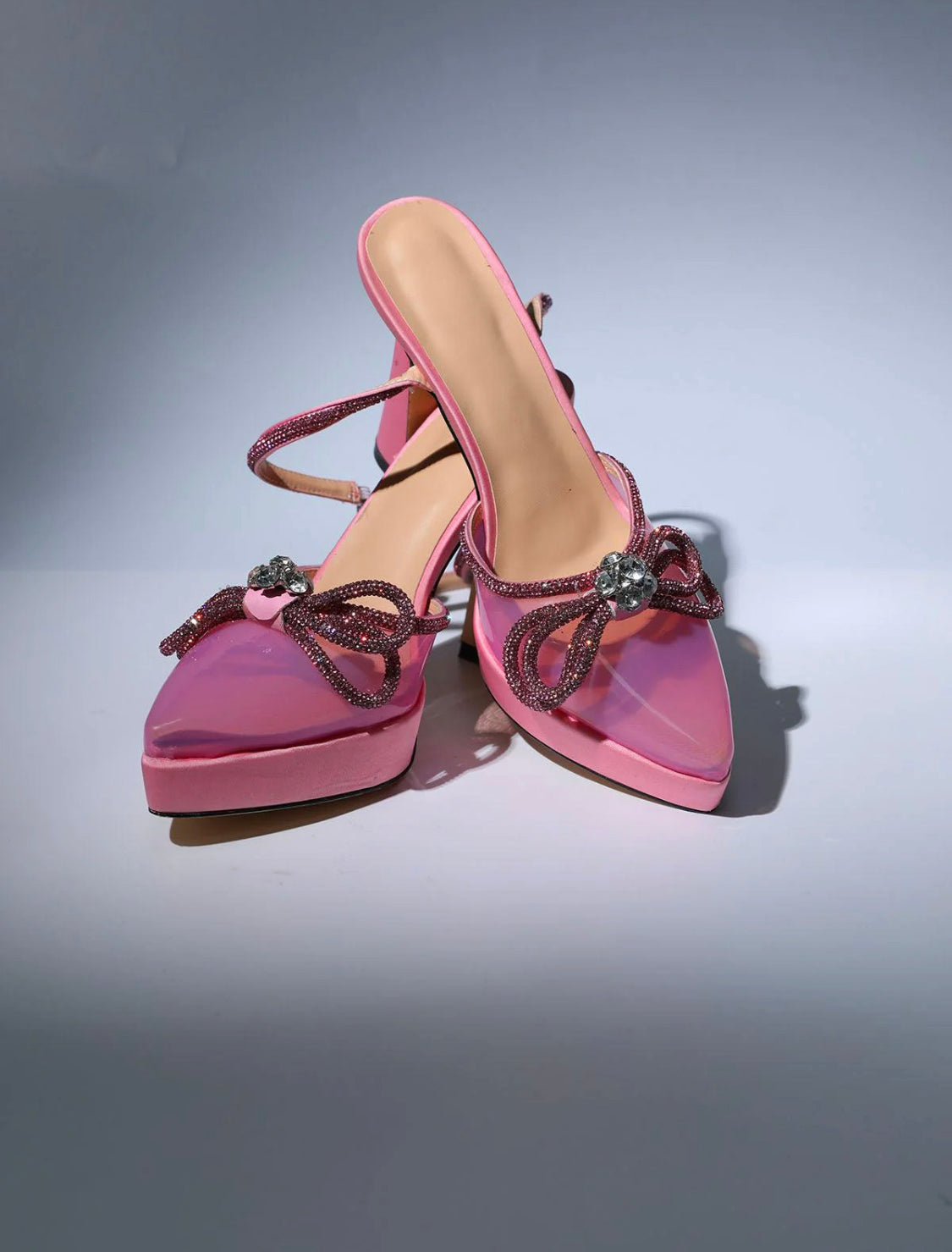 Bow crystal heels (8071665909998)