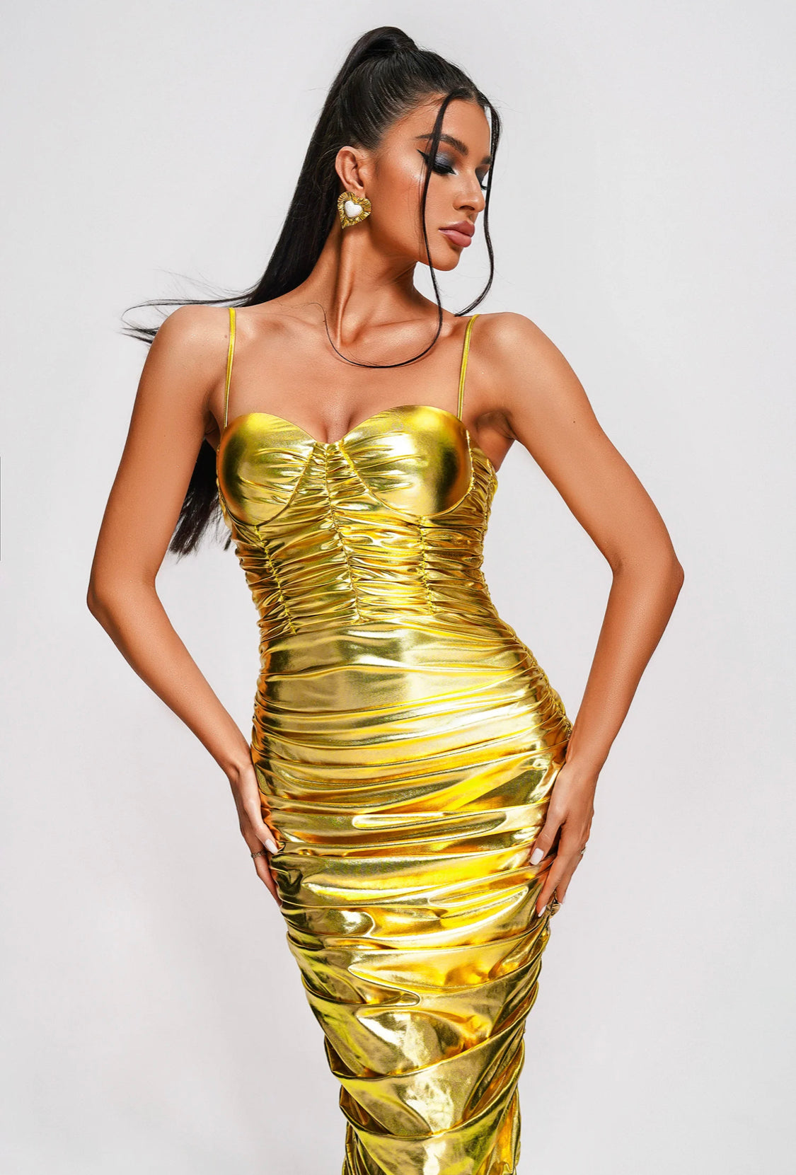 Felo gold maxi dress (8082563825902)