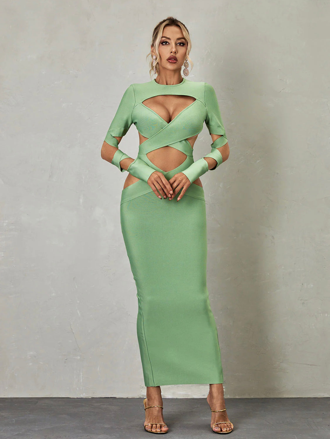 Oliva cutout maxi dress (8072767406318)