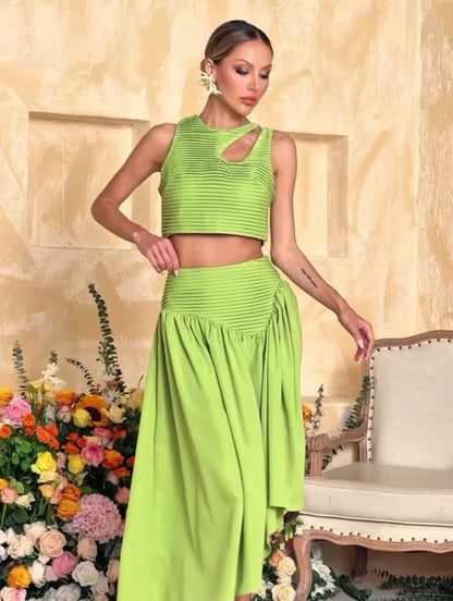 Amalfi Pleated Two-Piece Set