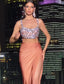 Leila rhinestone top/skirt set