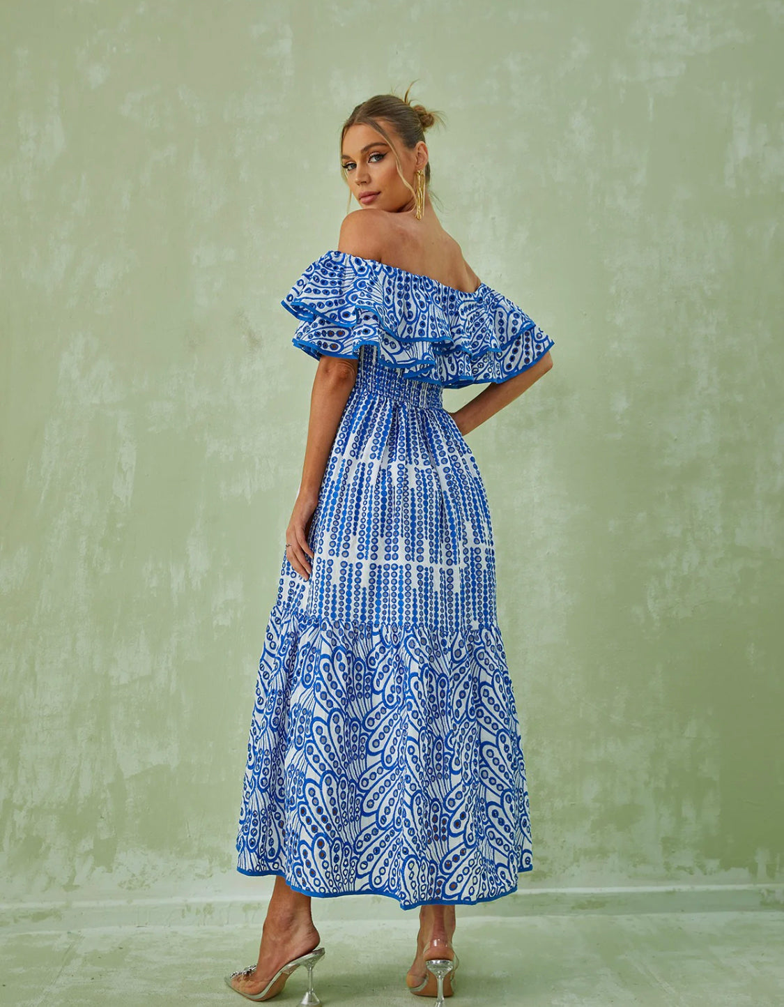 Soso off shoulder maxi dress (8040591229166)