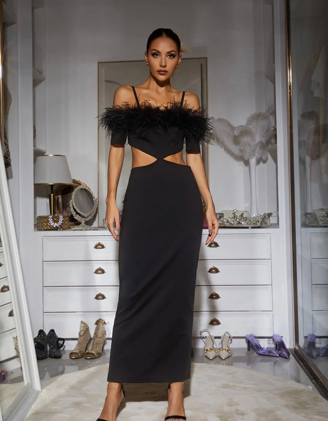 Mikaela cutout maxi dress (8040662434030)