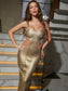 Freya metallic midi dress (8040646901998)