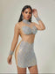 Arie crystal mesh mini dress (8043729060078)