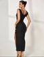 Luisa V neck maxi dress (8040647983342)