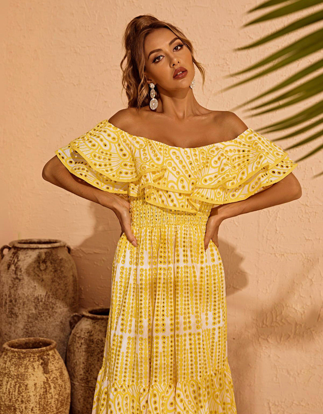 Soso off shoulder maxi dress (8040646213870)