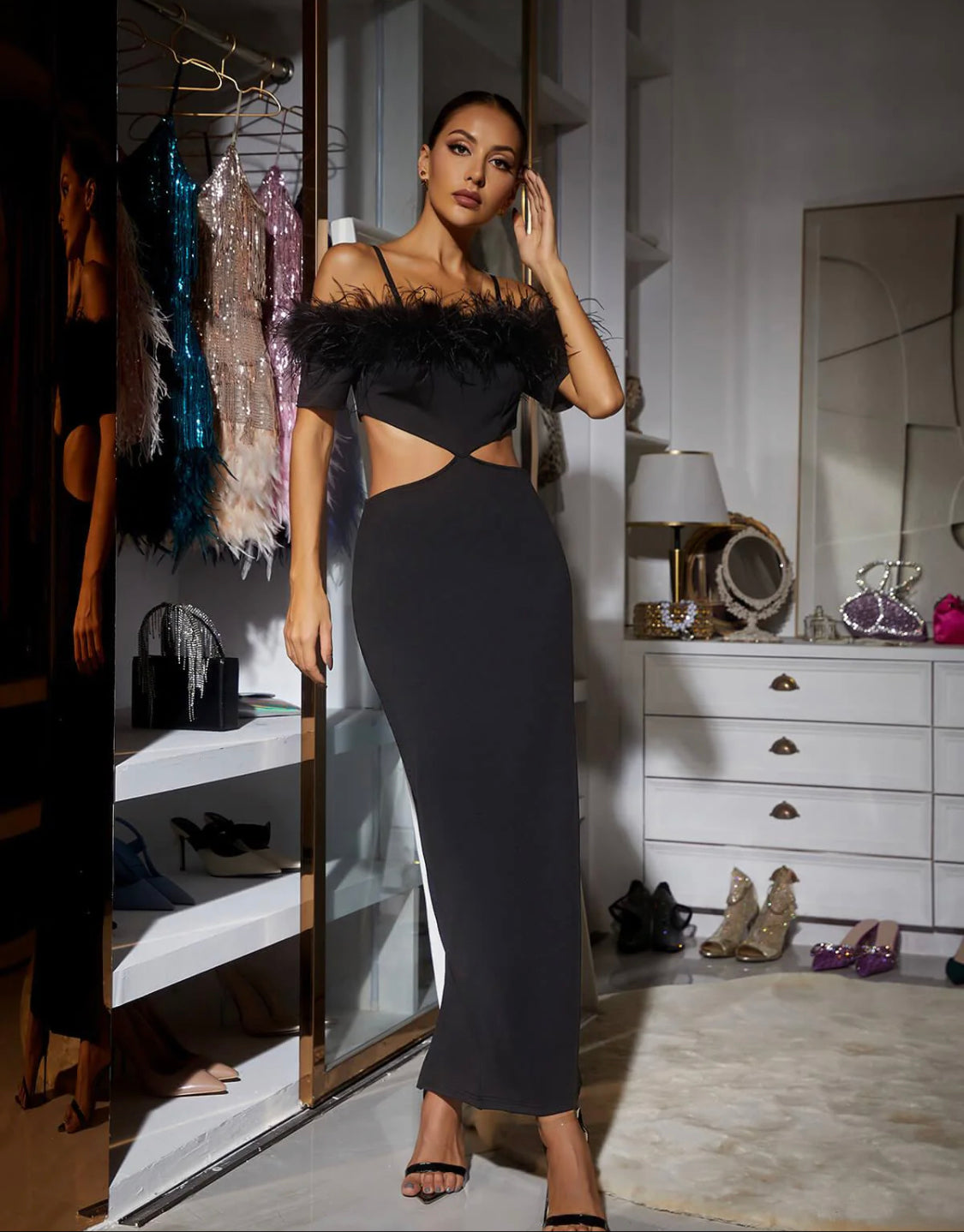 Mikaela cutout maxi dress (8040662434030)