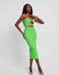 Milla strapless bandage midi dress (8039377699054)