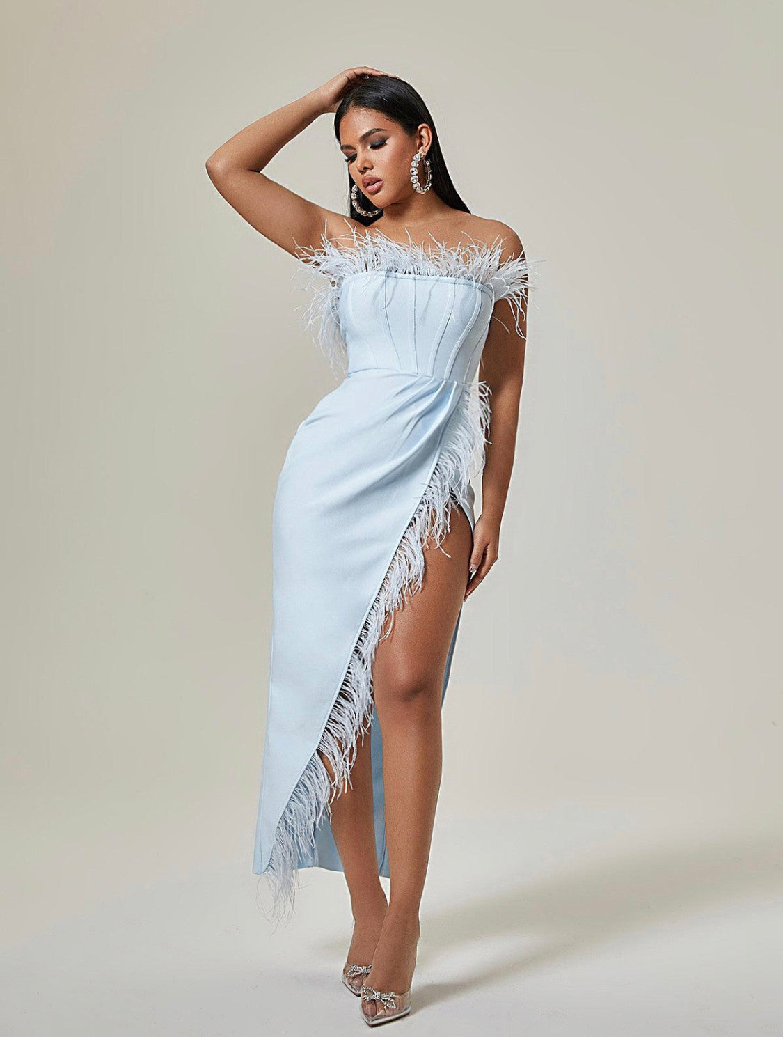 Leah strapless maxi dress (8040597291246)