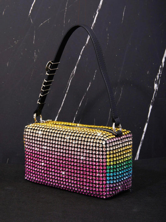 Lia multi rhinestone bag (8043024842990)