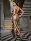 Freya metallic midi dress (8040646901998)