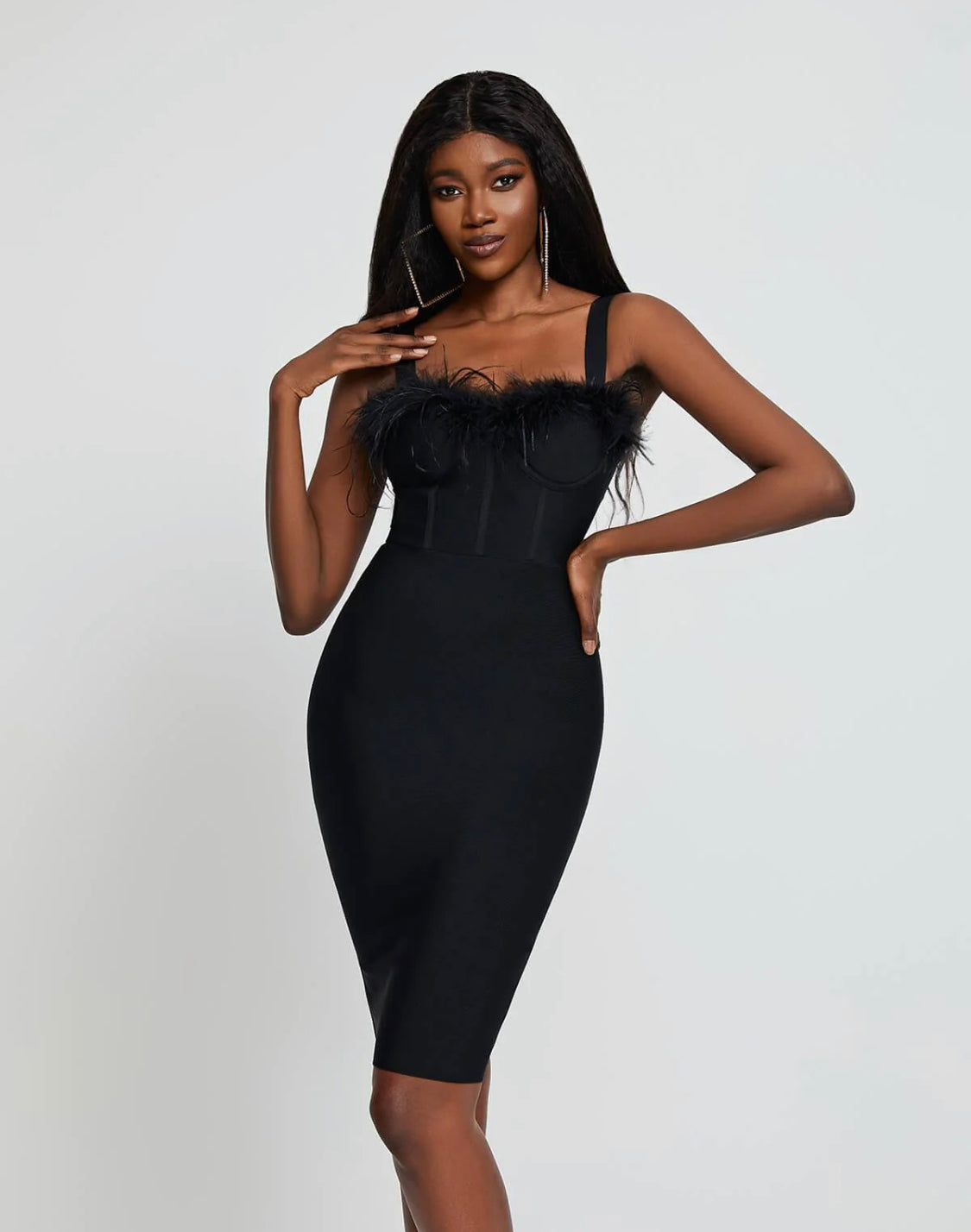 Fae midi bandage dress (8039373766894)