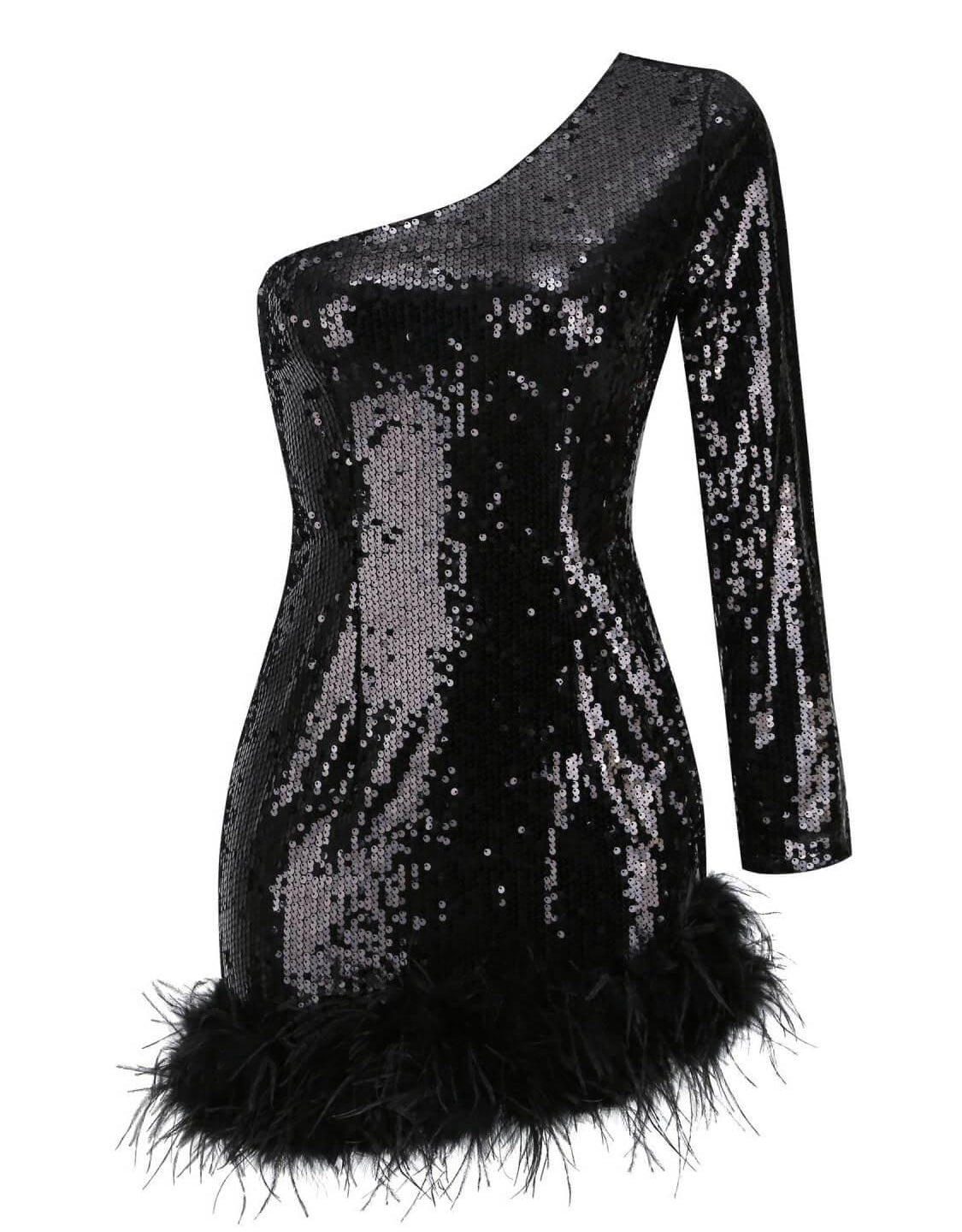 Oda sequin mini dress (8041079439598)