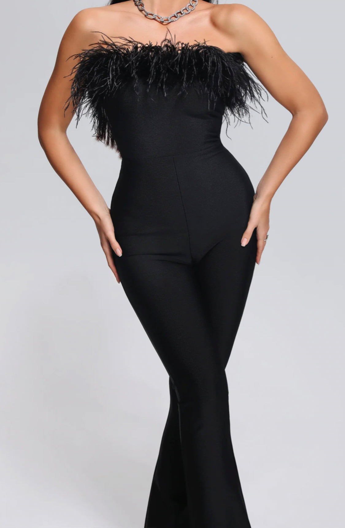 Brina strapless jumpsuit (8043788402926)