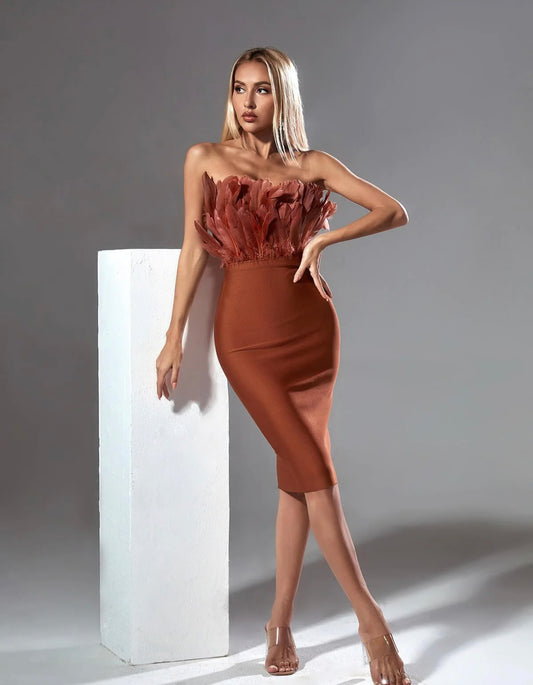 Darcie bandage midi dress (8040423162094)